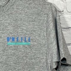 O’Neill Modern Fit T-Shirt Mens Small Gray Front/Back Graphic Logo Surf Beach