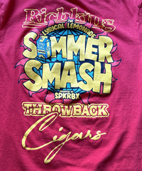 Lyrical Lemonade Cole Bennett Summer Smash T Shirt Small Red Hip Hop Rap Tee