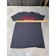 NWT 1st phorm Navy 30 for the kids tee dues paid men’s Graphic Tee medium