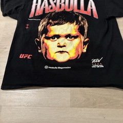UFC Hasbulla Shirt Men’s XL Black Short Sleeve Cotton Crew Neck Fighting*