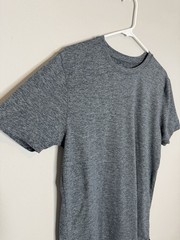 7 Diamonds Men’s Blue Heathered Core Active Tee Medium Performance Workout