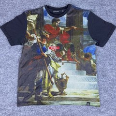 Hudson Outerwear Graphic Rebel Print Jersey T Shirt Men’s L Black Art 85 Slave