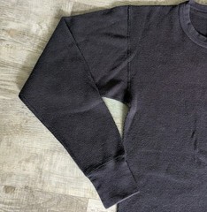 Vintage Carhartt K56 Black Waffle Knit Thermal Shirt Mens L Made In USA Workwear