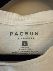 PacSun Men’s T-Shirt Fuyouhou Mt Fuji Graphic White Crew Neck Size Large