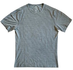 Mack Weldon Performance Crew Neck T-Shirt Men’s Medium Gray Short Sleeve Waffle