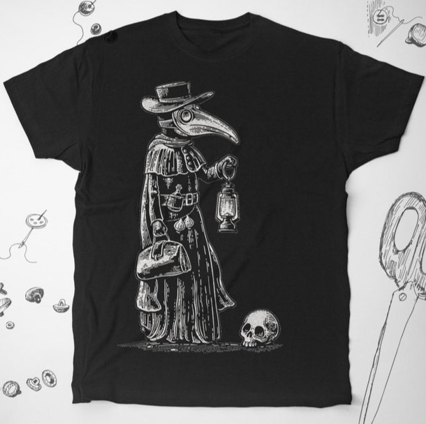Plague Doctor shirt Plague Death Skull shirt Doctor Medicine shirt , Unisex Tee