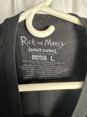 Rick And Morty Mens Large Tee Shirt Ripple Junction Adult Swim Graphic