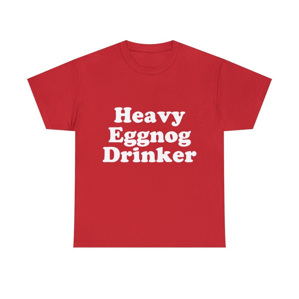 Heavy Eggnog Drinker Graphic Tee Shirt