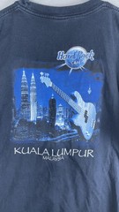 Hard Rock Cafe Shirt Mens 2XL Blue Kuala Lumpur Malaysia Graphic Tee T-Shirt