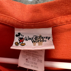 A1 Vintage Walt Disney World Mickey Mouse Embroidered Pocket Shirt Adult Medium