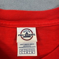 Delta Pro-Weight Georgia Bulldogs Red Long Sleeve Shirt Size Large