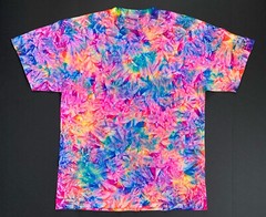 *New* 2XL – Sm Handmade Tie Dye, Fiesta Pink Cruncht Crinkle, Crew or V-Neck