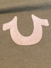 True Religion Graphic Logo T Shirt Men’s XXL Olive Green Big Logo NWT Streetwear