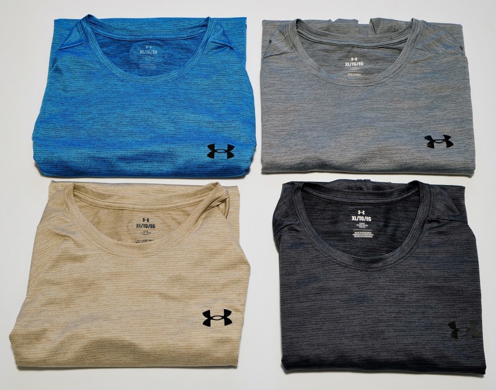 4PC. – Under Armour Size XL Mens UA Tech Vent Short Sleeve T Shirts