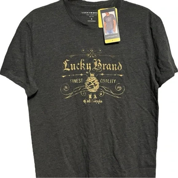 Lucky Brand Mens Short Sleeve Graphic T-Shirt SOFT Cotton-Blend Tee SM or MD NWT