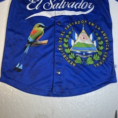 EL Salvador Baseball Shirt Size M All Over Print