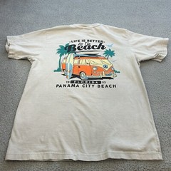 U.S VINTAGE T -Shirt Men Large Multicolor Panama City Beach Florida 1953 Surf