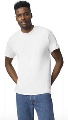 Adult G800 50/50 T-shirt – White Size L (Unisex)