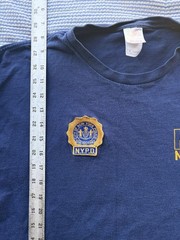 Authentic Vintage NYPD Narcotics T-Shirt XL Embroidered Patches Rare