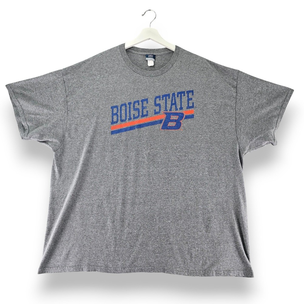 Mens MV Sport Gray Boise State Broncos Athletic T-Shirt Mens 3XL