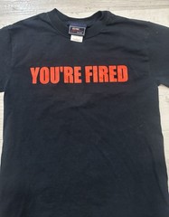 VINTAGE The Apprentice Shirt Adult S Black You’re Fired Donald Trump NBC Store