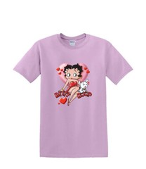 T-Shirt S to 2XL 3XL – BETTY BOOP – HEART – Solar Changing Fun Humor Adult