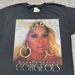 Mary J. Blige 2022 Good Morning Gorgeous Tour 2-Sided Rap Tee R&B Soul t-shirt M