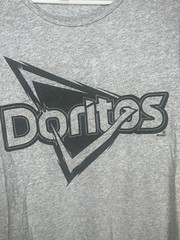 retro Doritos Chips Logo Gray colored T-Shirt Size L District Made brand tags