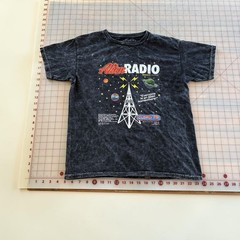 Coldplay Music of the Spheres World Tour Alien Radio Acid Wash T-Shirt