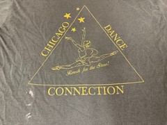 MENS USED VINTAGE 90S SINGLE STITCH CHICAGO DANCE CONNECTION GRAPHIC SHIRT XL