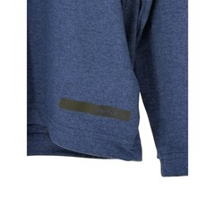 Reebok Hoodie T-Shirt Navy Blue Long Sleeve Performance Stretch XL