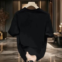 Men’s Floral Rhinestone Short Sleeve Tee Luxury Sparkly Casual Mock Neck T-Shirt