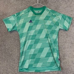 Adidas Shirt Men Medium Green Striped Soccer Tango English Jersey Climate CD8300