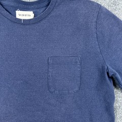 Taylor Stitch Shirt Mens 44 Blue Pocket Tee Recycled Cotton Blend Crewneck