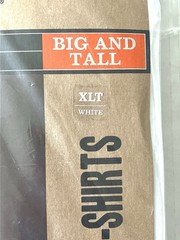 Dockers XLT Big & Tall 100% Cotton V-neck T-shirts 3 Pack New In Package White