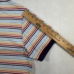 Jantzen Mens XL Ringer T-Shirt Multicolor Striped Cotton Short Sleeve Retro Tee