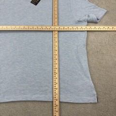 Ted Baker London Textured T-Shirt Short Sleeve Crew Neck Blue Size 5 XL