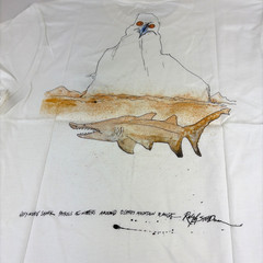 Vans Vault x Ralph Steadman Shark T-shirt Mens M Organic Cotton WildAid