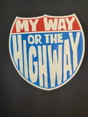 Academy Sports Short Sleeve Crew Graphic Tee Black My Way or the Highway XL