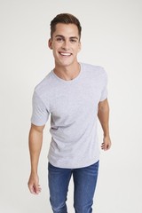 AWDis Just Ts & Polos Triblend Crew Neck T-Shirt JT001 – Men’s Plain Casual Top