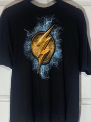 The Flash DC Comics COOL Logo Graphic Medium T-Shirt, XXL Justice League Tshirt