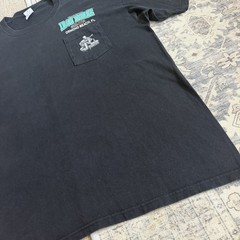 VTG Iron Horse Saloon T Shirt Sz 2XL Faded Black Bike Week 2009 Huge Graphic