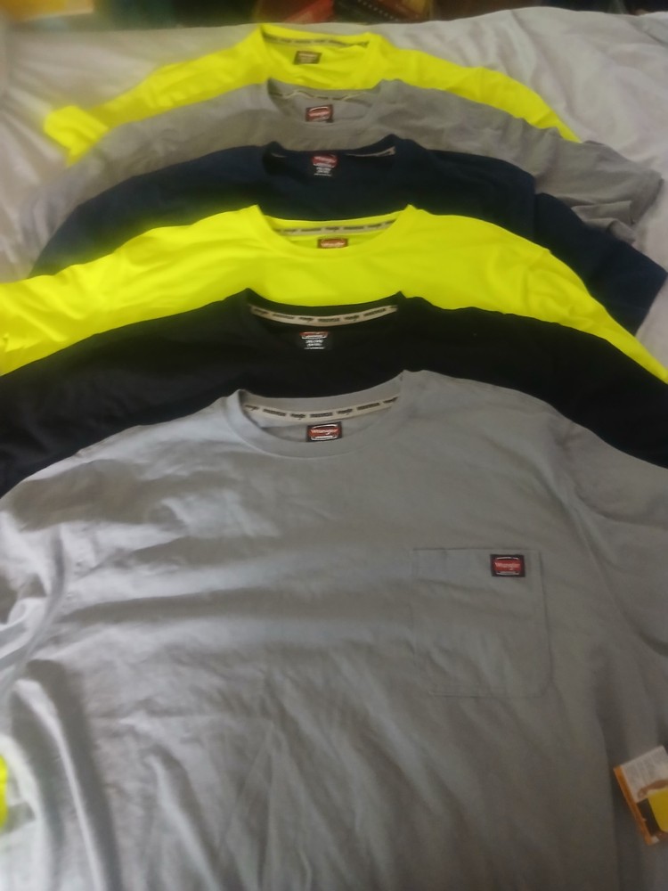 Lot Of 6 Wrangler Pocket Tshirts All New With Tags Men’s Size 3XL