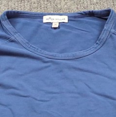 Peter Millar Shirt Mens XL Blu Long Sleeve Pima Cotton Stretch T-shirt