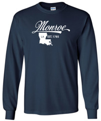 Monroe Louisiana T-Shirt Long Sleeve Graphic tee