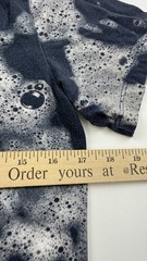 Nike Shirt Mens Small Black Gray Bleach Wash Bubble Allover Print Graphic Tee