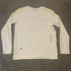 Nike Sportswear World Tour Shirt Mens Medium Crew White Long Glow In Dark Sleeve
