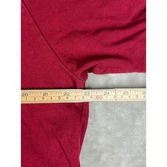 Adidas Originals Trefoil T-Shirt Large L Maroon White 3-Stripes Crewneck Cotton