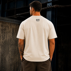 Customizable Oversized Skull Graphic Cotton T-Shirt Men’s Streetwear Gym Workout