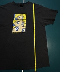 Vintage Sailor Moon Eyes Panel T Shirt Men’s XL Fashion Victim 1998 Rare 24×31